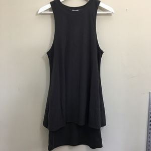 Tobi Dark Grey Overlay Dress